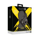 Shots head harness with open mouth gag and stopper black