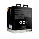 Shots head harness with open mouth gag, stopper and funnel black