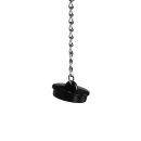 Shots head harness with open mouth gag, stopper and funnel black