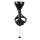 Shots head harness with open mouth gag, stopper and funnel black