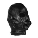 Shots mask with blindfold and breathable ball gag black