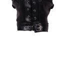 Shots mask with blindfold and breathable ball gag black