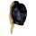 Shots leather mask with blonde ponytail black