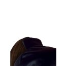 Shots leather mask with brown ponytail black