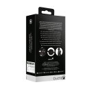 Shots head harness with mouth guard and integrated ball gag in black