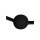 Shots head harness with mouth guard and integrated ball gag in black