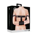 Shots back harness with arm cuffs black