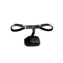 Shots back harness with arm cuffs black