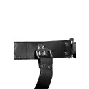 Shots back harness with arm cuffs black