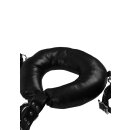 Shots Gepolsterte Oberschenkelmanschetten mit Handfesseln schwarz