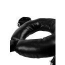 Shots Gepolsterte Oberschenkelmanschetten mit Handfesseln schwarz