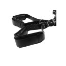 Shots Gepolsterte Oberschenkelmanschetten mit Handfesseln schwarz