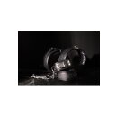 Shots Körpergeschirr mit Oberschenkel und Hand Manschetten schwarz