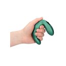 Shots Gebogenes Vibro Prostata Massagegerät Metallic Grün