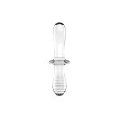 Satisfyer Double Crystal Glass Dildo Transparent