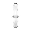 Satisfyer Double Crystal Glass Dildo Transparent