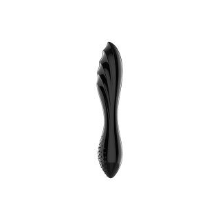 Dazzling Crystal 1 - Glass Dildo - Black