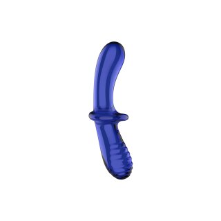 Satisfyer Double Crystal Glass Dildo Light Blue