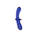 Double Crystal - Glass Dildo - Light Blue