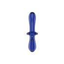 Satisfyer Double Crystal Glass Dildo Light Blue