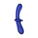 Satisfyer Double Crystal Glass Dildo Light Blue