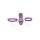 XR Brands Lickgasm vibrator with leak + suction function purple