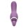 XR Brands Lickgasm vibrator with leak + suction function purple