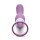 XR Brands Lickgasm vibrator with leak + suction function purple