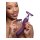 XR Brands Lickgasm vibrator with leak + suction function purple