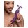 XR Brands Lickgasm vibrator with leak + suction function purple