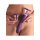XR Brands Lickgasm vibrator with leak + suction function purple