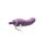 XR Brands Lickgasm vibrator with leak + suction function purple