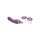 XR Brands Lickgasm vibrator with leak + suction function purple