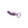 XR Brands Lickgasm vibrator with leak + suction function purple