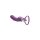 XR Brands Lickgasm vibrator with leak + suction function purple