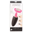 XR Brands Lickgasm mini vibrator with leak + suction function pink