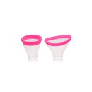 XR Brands Lickgasm mini vibrator with leak + suction function pink