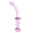 Glaze Glass Rosebud G-Spot Dildo - 19 cm