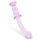 Glaze Glass Rosebud G-Spot Dildo - 19 cm