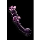 Glaze Glass Rosebud G-Spot Dildo - 19 cm