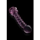 Glaze Glass Rosebud Spiral G-Spot Dildo - 22,8 cm