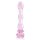 Glaze Glass Rosebud Beaded Dildo - 20 cm