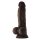 Shaft Model A 7,5 Inch Liquid Silicone Dong With Balls Mahogany 19 cm