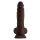 Shaft Model A 9,5 Inch Liquid Silicone Dong With Balls Mahogany 24,1 cm