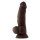 Shaft Model N 7,5 Inch Liquid Silicone Dong With Balls Mahogany 19 cm