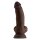 Shaft Model N 7,5 Inch Liquid Silicone Dong With Balls Mahogany 19 cm