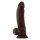 Shaft Model N 9,5 Inch Liquid Silicone Dong With Balls Mahogany 24,1 cm