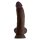 Shaft Model N 9,5 Inch Liquid Silicone Dong With Balls Mahogany 24,1 cm