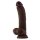 Shaft Model C 9,5 Inch Liquid Silicone Dong With Balls Mahogany 24,1 cm