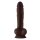 Shaft Model A 10,5 Inch Liquid Silicone Dong With Balls Mahogany 25,4 cm